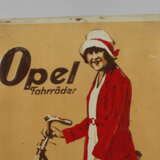 Seltenes Werbeschild Opel Fahrräder - photo 2
