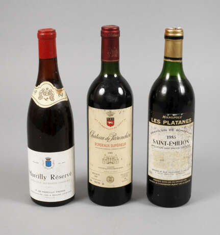 Drei Flaschen Rotwein - photo 1