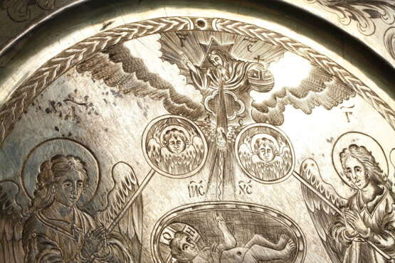 Silber russische Oblatenschale - Foto 5
