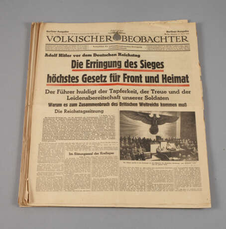Konvolut "Völkischer Beobachter" 1942 - Foto 1