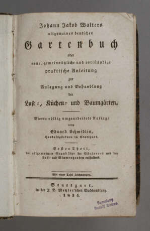 Johann Jakob Walters allgemeines deutsches Gartenbuch - photo 1