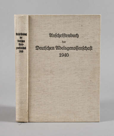 Anschriftenbuch der Deutschen Adelsgenossenschaft - photo 1