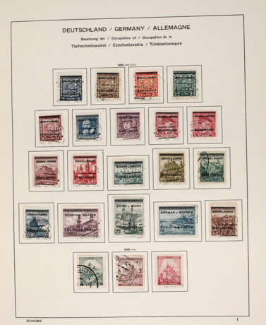 Briefmarkenalbum Besetzte Gebiete Memel/Danzig/Saargebiet - Foto 1