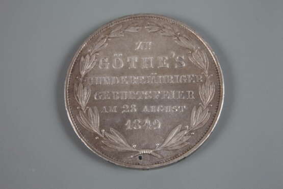 Zwey Gulden Frankfurt Goethe 1849 - Foto 2