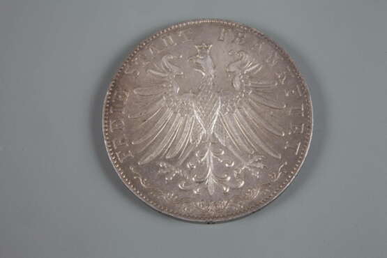 Zwey Gulden Frankfurt Goethe 1849 - Foto 3