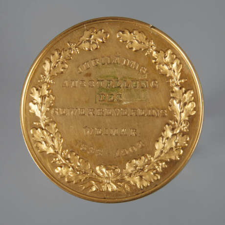 Medaille Gewerbeverein Weimar 1908 - Foto 1