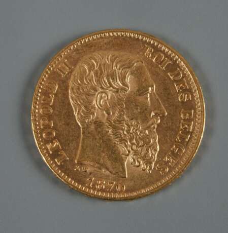 20 Francs Belgien 1870 - photo 2
