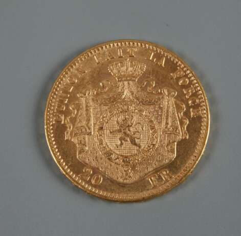 20 Francs Belgien 1870 - Foto 3