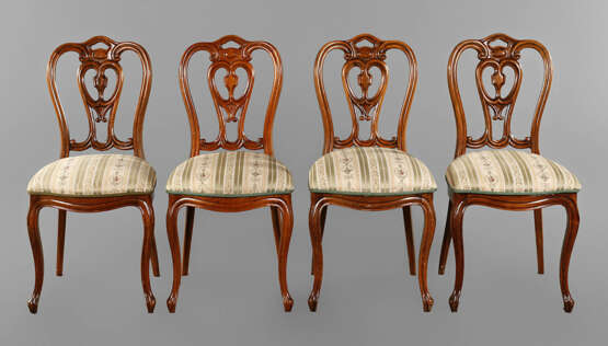 Vier Stühle Louis Philippe - Foto 1