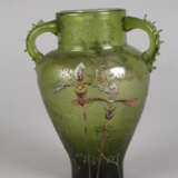 Émile Gallé Vase mit Emaildekor - Foto 4