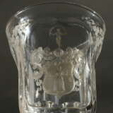 Biedermeierglas mit Wappen - photo 2