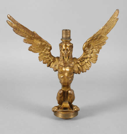Bronzefigur geflügelte Sphinx - photo 1