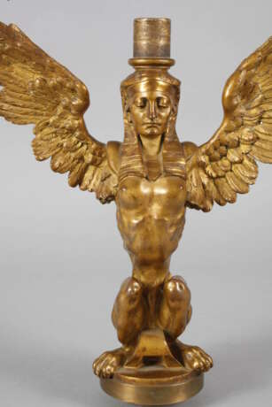 Bronzefigur geflügelte Sphinx - Foto 2