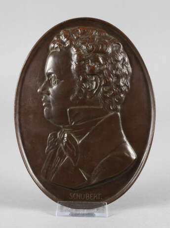 A. Heinrich, Wandplakette Franz Schubert - Foto 1
