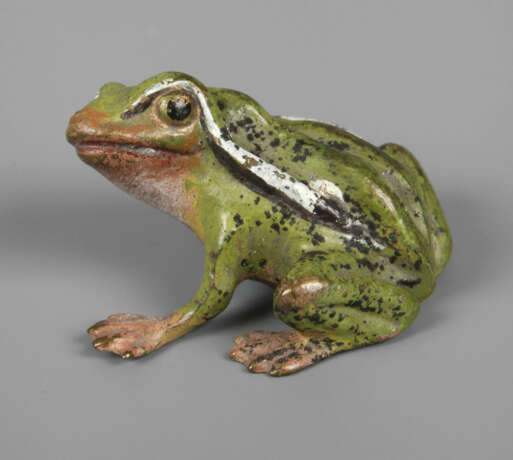 Wiener Bronze sitzender Frosch - photo 1