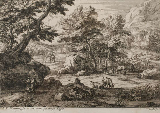 Adam Frans van Meulen nach, Bukolische Landschaft - фото 1