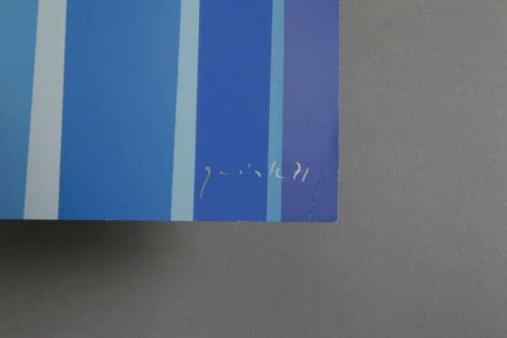 Prof. Lothar Quinte, Komposition in Blau - photo 3