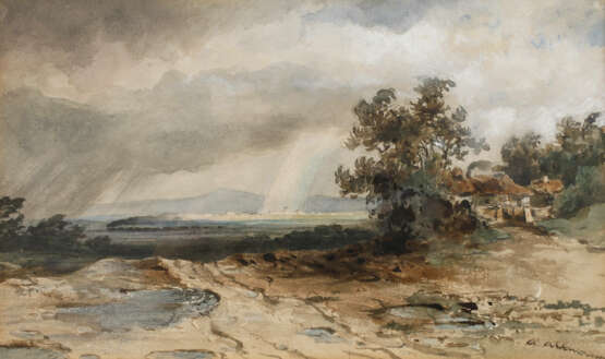 Anton Altmann d. J., Landschaft mit Regenbogen - Foto 1