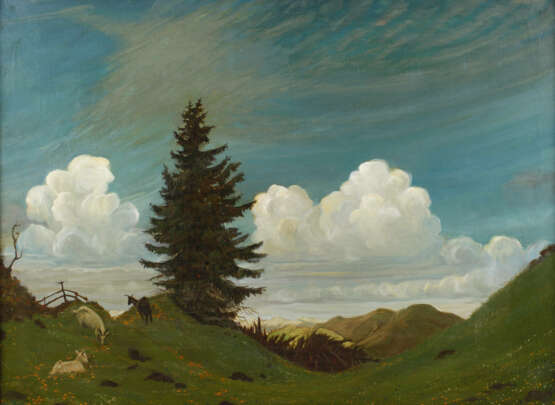 Hanns Herzing, "Baum im Wolkenspiel" - Foto 1