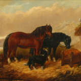 George Armfield, zugeschrieben, Pferde mit Hund - photo 1