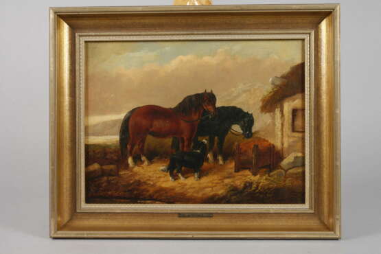 George Armfield, zugeschrieben, Pferde mit Hund - photo 2