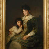 Prof. Andreas Groll, zugeschrieben, Bildnis einer Mutter mit Tochter - Foto 1