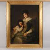 Prof. Andreas Groll, zugeschrieben, Bildnis einer Mutter mit Tochter - фото 2