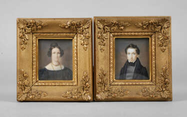 Pair Of Ivory Portraits
