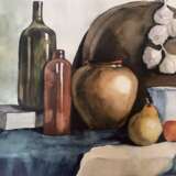 Drawing “Still life with pear”, Paper, Watercolor, Contemporary art, Still life, 2020 - photo 1