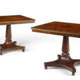 PAIR OF NORTH EUROPEAN BURL WALNUT AND GILT-METAL TABLES - photo 1