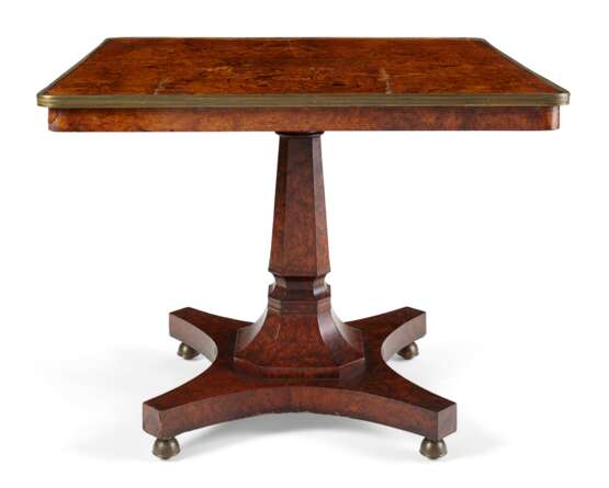 PAIR OF NORTH EUROPEAN BURL WALNUT AND GILT-METAL TABLES - photo 4