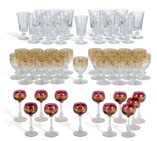 Baccarat Glasshouse. ASSEMBLED FRENCH (BACCARAT AND ST. LOUIS) GLASS PART STEMWARE SERVICE - Foto 1