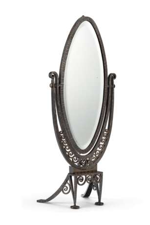 FRENCH WROUGHT-IRON TABLETOP CHEVAL MIRROR - Foto 2