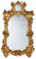 A NORTH EUROPEAN GILTWOOD MIRROR