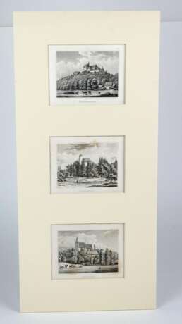 3 sächsische Ansichten ca. 1840 - Foto 1