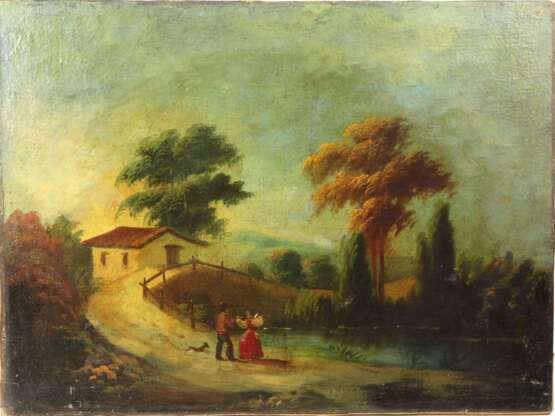 Bauernpaar am Teich - 19. Jahrhundert - photo 1