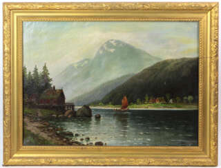 Segler auf dem See - Selmer, C.