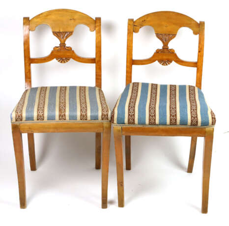 Biedermeier Stuhl Paar um 1840 - photo 1