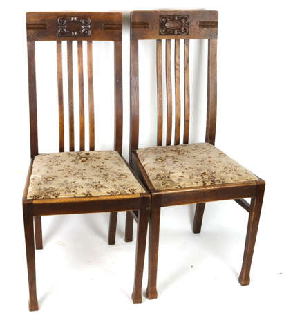 Tisch und 4 Stühle 1930er Jahre - Foto 2