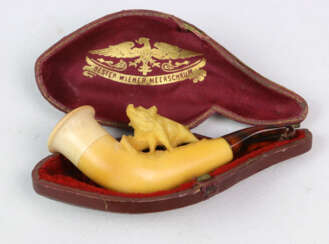 Meerschaumpfeife mit Wildschwein