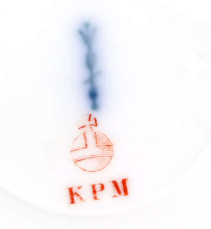 KPM Blütenteller mit Goldrelief - фото 3
