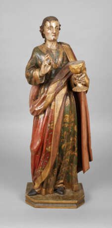 Große geschnitzte Heiligenfigur - photo 1