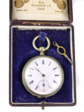 Schlüssel Taschenuhr um 1880 - Silber - фото 1