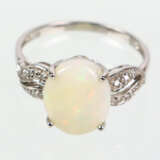 Opal Ring mit Billanten - Weissgold 375 - Foto 1
