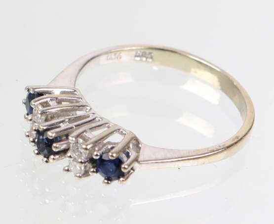 Saphir Brillant Ring - Weissgold 585 - photo 2