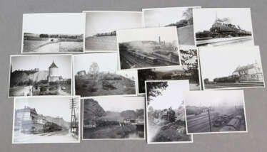 13 Eisenbahnfotos Sachsen um 1930/34
