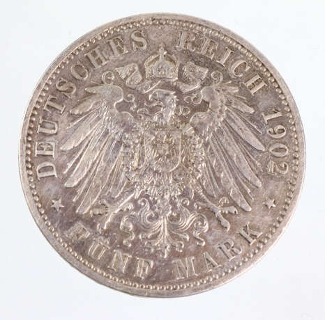 5 Mark Wilhelm II Preussen 1902A - photo 2