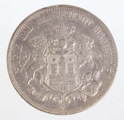 5 Mark Hansestadt Hamburg 1888J