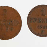 1 Heller u. 1 Pfennig Sachsen 1779C/1856F - photo 1