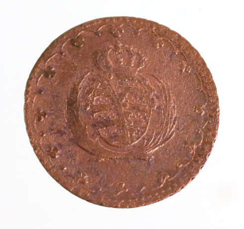 1 Pfennig Sachsen 1808H - фото 2
